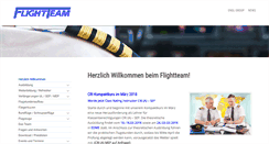 Desktop Screenshot of flightteam.de
